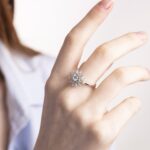 Anello da Donna in Oro Bianco con Diamanti - AN100LTG158G