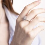Anello da Donna in Oro Bianco con Diamanti - AN100LTG158G