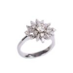 Anello da Donna in Oro Bianco con Diamanti - AN100LTG158G