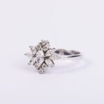 Anello da Donna in Oro Bianco con Diamanti - AND70C83F