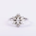 Anello da Donna in Oro Bianco con Diamanti - AND70C83F