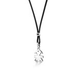 Ciondolo Le Bebé Bimba in Oro Bianco - I Cuccioli - LBB008-N