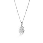 Collana Le Bebè Bimba in Oro Bianco con Diamanti - I Pavè - LBB152