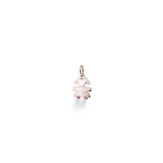 Charm Le Bebé in Oro Rosa e Argento Bimba - Lock Your Love - LBB162
