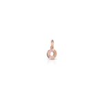 Charm Le Bebè in Oro Rosa e Argento con Lettera O - Lock Your Love - LBB170-O