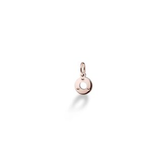 Charm Le Bebè in Oro Rosa e Argento con Lettera O - Lock Your Love - LBB170-O