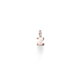 Charm Le Bebè in Oro Rosa e Argento con Lettera Z - Lock Your Love - LBB170-Z