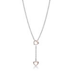 Elemento Singolo Le Bebè in Argento con Cuore in Oro Rosa - Lock Your Love - LBBR164