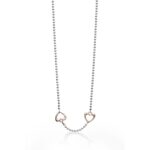 Elemento Singolo Le Bebè in Argento con Cuore in Oro Rosa - Lock Your Love - LBBR164