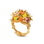 Anello Isola Bella in Argento e Smalti Fiori di Zagara - Loving Sicily - 20001007