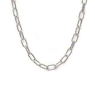 Collana Personalizzabile Isola Bella in Argento Diamantato - Loving Sicily - 20001046