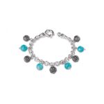 Bracciale Gerardo Sacco in Argento con Pietre e Sinacoli - Gaia - 28016