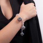 Bracciale Gerardo Sacco in Argento con Monili - Trottole - 33708