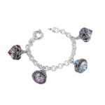 Bracciale Gerardo Sacco in Argento con Monili - Trottole - 33708
