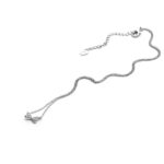 Collana 4US Paciotti in Argento con Zirconi Fiocco - Bow - 4UCL3736W