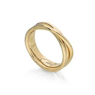 Anello 3 Fili in Oro Giallo - Classic - AN8G