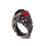 Anello Isola Bella in Argento con Siamite® | Fuoco – Nude – 20001047