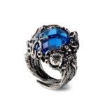 Anello Isola Bella in Argento con Siamite® Acqua – Nude – 20001048