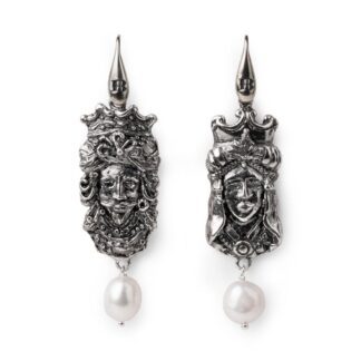 Orecchini Isola Bella in Argento con Perle Mori – Nude – 20001064