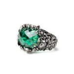Anello Isola Bella in Argento con Siamite® Terra – Nude – 20001074