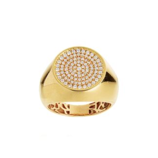 Anello Artlinea in Oro Giallo con Diamanti - Chevalier - AD822-DB-LG