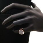 Anello Artlinea in Oro Rosa con Diamanti Neri - Chevalier - AD822-DN-L1