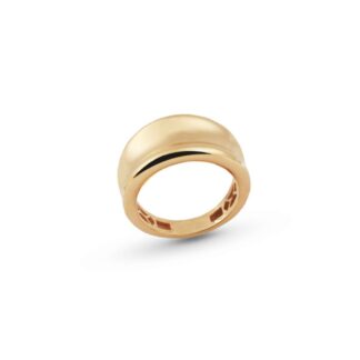 Anello Artlinea in Oro Giallo Fascia Incavata - Glam - AP001-LG