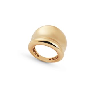 Anello Artlinea in Oro Giallo Fascia Incavata - Glam - AP003-LG