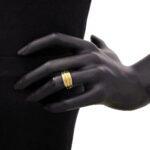Anello Artlinea in Oro Giallo Fascia Ondulata - Glam - AP005-LG