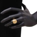 Anello Artlinea in Oro Giallo Fascia Ondulata - Glam - AP007-LG
