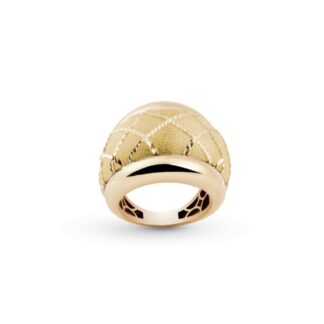 Anello Artlinea in Oro Giallo Fascia Bombata - Glam - AP019-LG