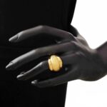 Anello Artlinea in Oro Giallo Fascia Brunita - Glam - AP023
