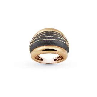 Anello Artlinea in Oro Giallo Fascia Brunita - Glam - AP023-LW