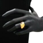 Anello Artlinea in Oro Giallo Fascia Sfaccettata - Glam - AP135-LG