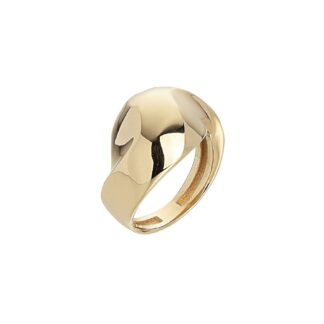 Anello Artlinea in Oro Giallo Fascia Sfaccettata - Glam - AP137-LG