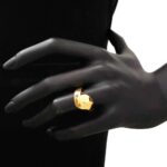 Anello Artlinea in Oro Giallo Fascia Sfaccettata - Glam - AP137-LG