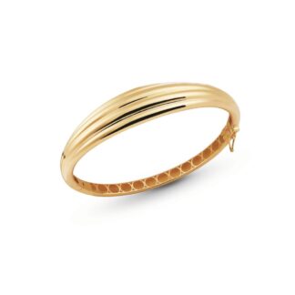 Bracciale Artlinea in Oro Giallo Ondulato - Glam - BP005-LG