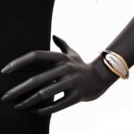 Bracciale Artlinea in Oro Bicolore Ondulato - Glam - BP026-LN