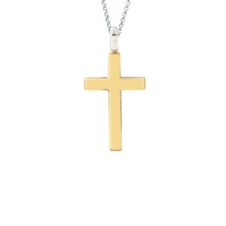 Collana Artlinea in Oro Giallo e Bianco | Croce - Croci Gold - CEA2472-LO