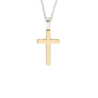 Collana Artlinea in Oro Giallo e Bianco | Croce - Croci Gold - CEA2477-LO