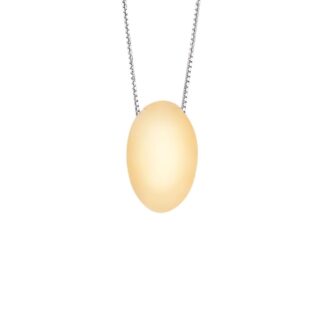 Collana Artlinea in Oro Giallo e Bianco Ovale - Mini Parure - CEA2544-LN