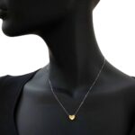 Collana Artlinea in Oro Giallo e Bianco Cuore Incavato - Mini Parure - CEA2714-LN
