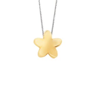 Collana Artlinea in Oro Giallo e Bianco | Fiore - Mini Parure - CEA2716-LN