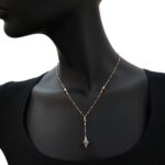 Collana Artlinea in Oro Giallo e Bianco Rombi - Glam - CEA3264-LN