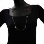 Collana Artlinea in Oro Giallo e Bianco Rombi - Glam - CED1794-LN