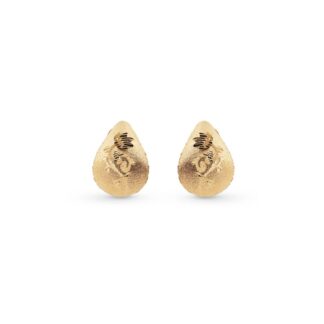 Orecchini Artlinea in Oro Giallo | Goccia Floreale Grande - Glam - OP0008