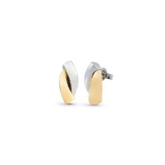 Orecchini Artlinea in Oro Giallo e Bianco - Mini Parure - OP0051-LN