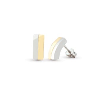 Orecchini Artlinea in Oro 18 Kt Bicolore - Glam - OP0059-LN