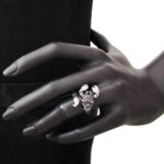 Anello Artlinea in Argento con Smalto e Zirconi Scorpione - Wild - ZAN441-MB
