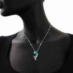 Collana Artlinea in Argento con Smalto e Zirconi Pappagallo Piccolo - Wild - ZCL1137-MB